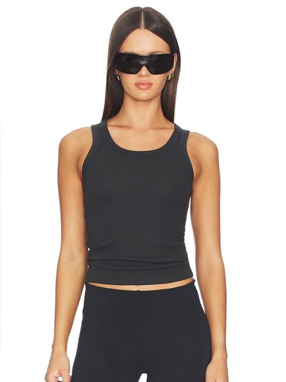 SKIMS Cotton Rib High Scoop Tank - Size S